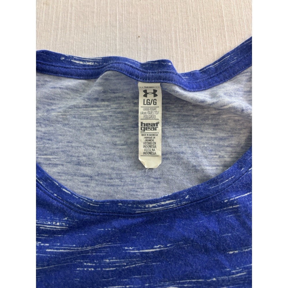 Under Armour T-Shirt Women's Size Large loose Heatgear Short Sleeve - Picture 4 of 7